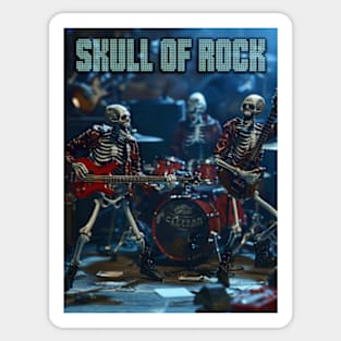 Skull of Rock Sticker